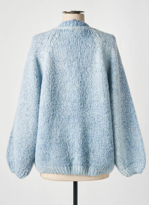 Gilet manches longues bleu MAMOUCHKA pour femme