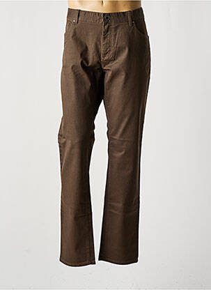 Pantalon droit stretch taille normale marron FYNCH-HATTON homme