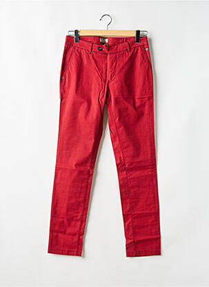 Pantalon chino stretch taille normale rouge FYNCH-HATTON homme