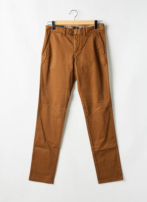 Pantalon chino stretch taille normale marron FYNCH-HATTON homme