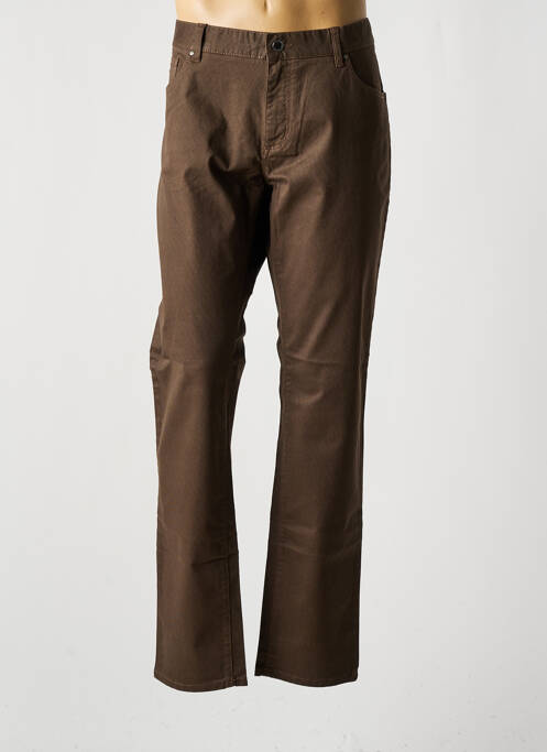 Pantalon droit marron FYNCH-HATTON pour homme