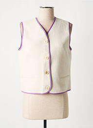 Gilet sans manche beige LA PETITE FRANCAISE femme