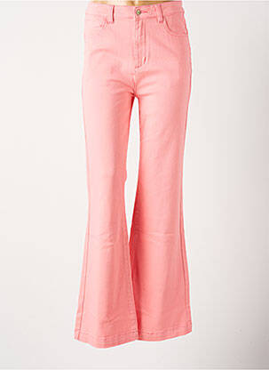 Jeans coupe droite rose WILD femme