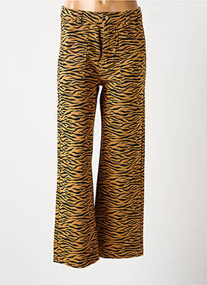 Jeans coupe droite marron WILD femme