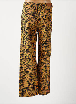 Jeans coupe droite marron WILD femme