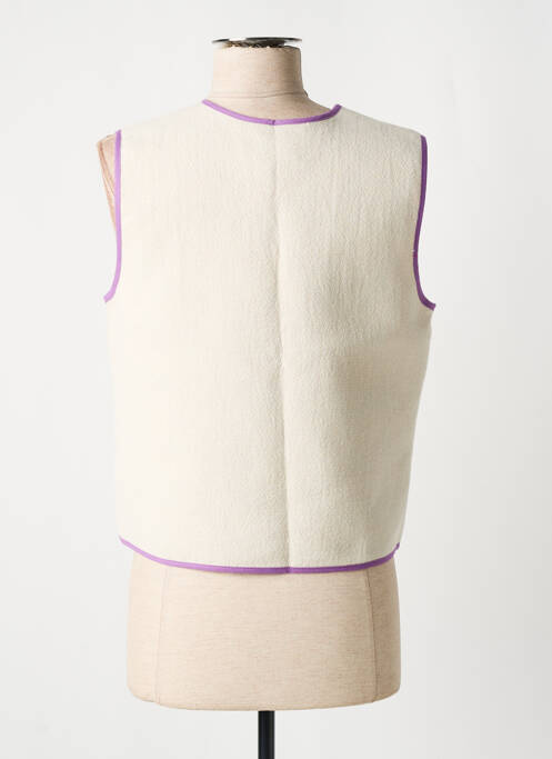 Gilet sans manche beige LA PETITE FRANCAISE pour femme