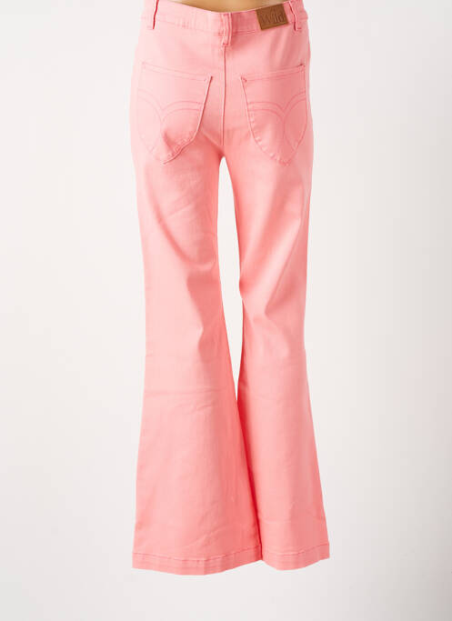 Jeans coupe droite rose WILD pour femme