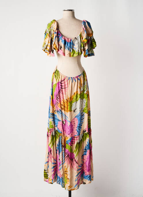 Robe longue rose DIXIE pour femme