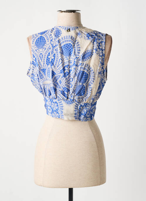 Top bleu DIXIE pour femme