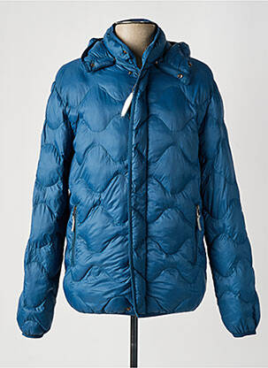 Doudoune poches a capuche bleu OXBOW homme