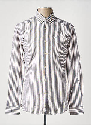 Chemise manches longues imprimé rayures beige PEPE JEANS homme