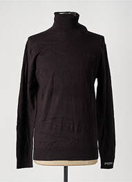 Pull col roulé stretch manches longues marron PEPE JEANS homme
