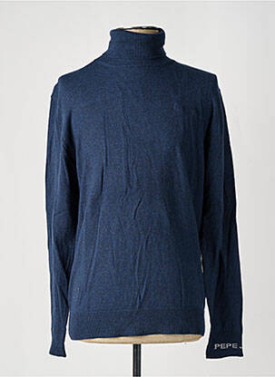 Pull col roulé stretch manches longues bleu PEPE JEANS homme