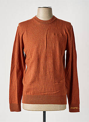 Pull stretch manches longues marron PEPE JEANS homme