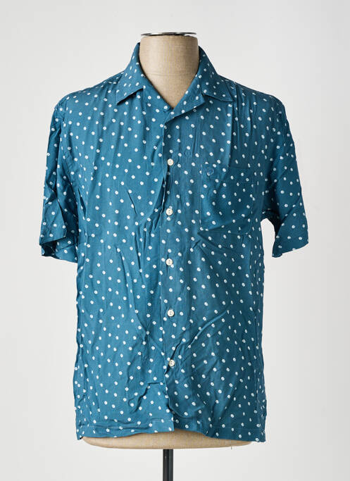 Chemise manches courtes bleu SERGE BLANCO pour homme