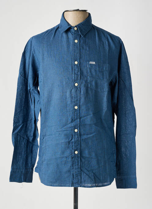 Chemise manches longues bleu PEPE JEANS pour homme