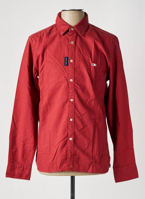 Chemise manches longues rouge OXBOW pour homme