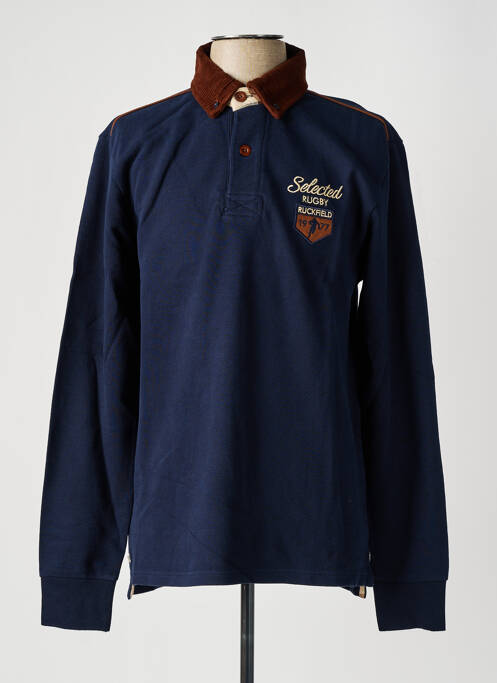 Polo bleu RUCKFIELD pour homme