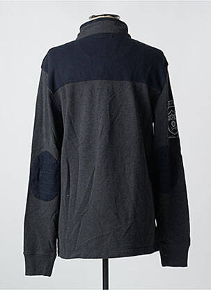 Sweat-shirt broderie manches longues gris RUCKFIELD homme