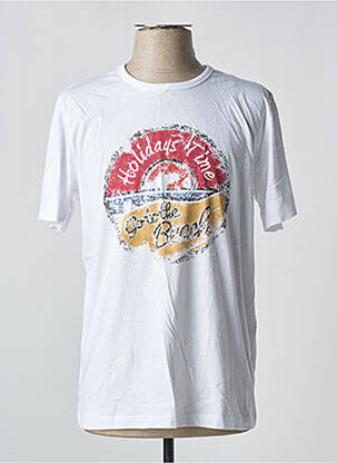 T-shirt blanc SERGE BLANCO pour homme