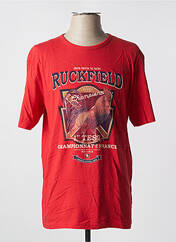 T-shirt rouge RUCKFIELD pour homme seconde vue