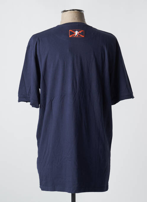 T-shirt broderie manches courtes bleu RUCKFIELD homme