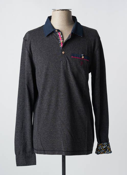 Polo noir RUCKFIELD pour homme