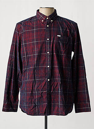 Chemise manches longues rouge PEPE JEANS pour homme