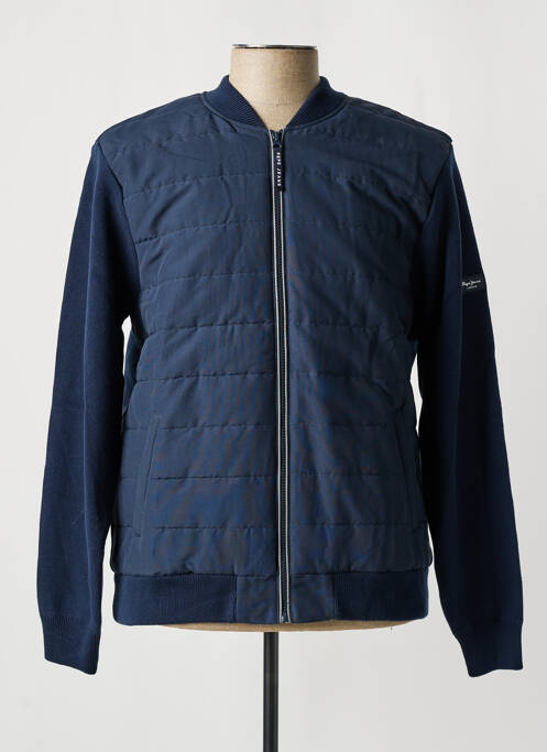 Blouson bleu PEPE JEANS pour homme