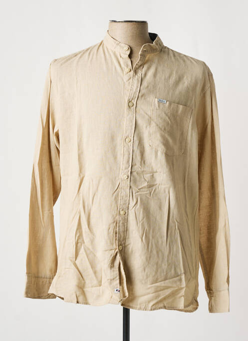 Chemise manches longues beige PEPE JEANS pour homme