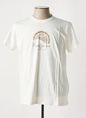 T-shirt coupe cintrée manches courtes beige PEPE JEANS homme