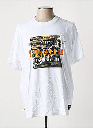 T-shirt stretch manches courtes blanc TIMBERLAND homme