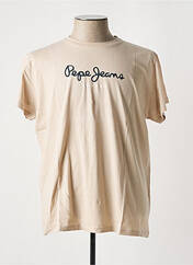 T-shirt beige PEPE JEANS pour homme seconde vue