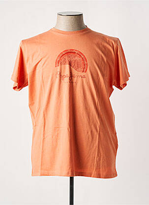 T-shirt orange PEPE JEANS pour homme