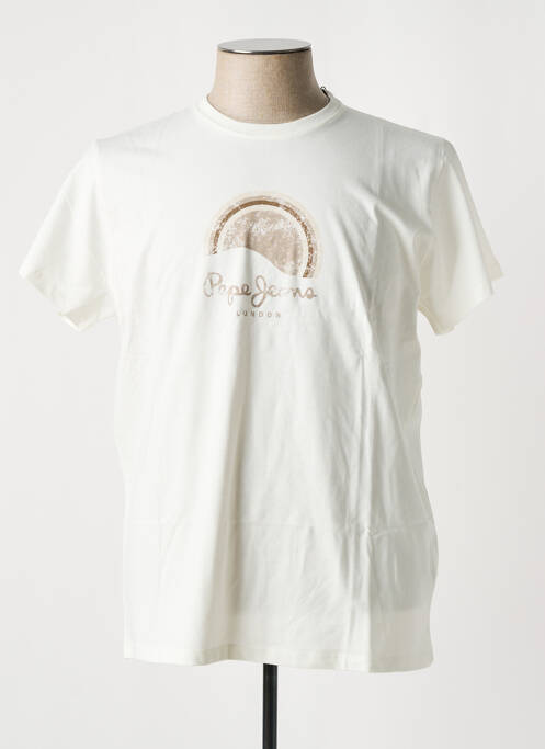 T-shirt coupe cintrée manches courtes beige PEPE JEANS homme