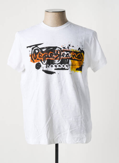 T-shirt blanc PEPE JEANS pour homme