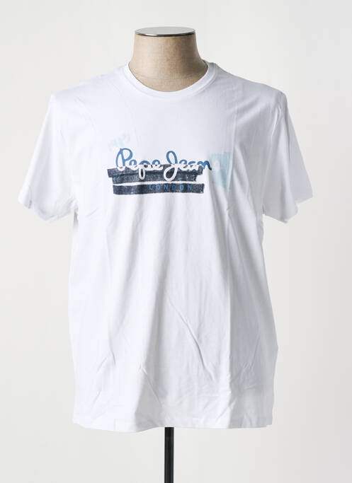 T-shirt blanc PEPE JEANS pour homme