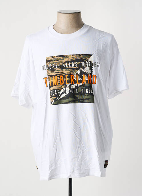 T-shirt blanc TIMBERLAND pour homme