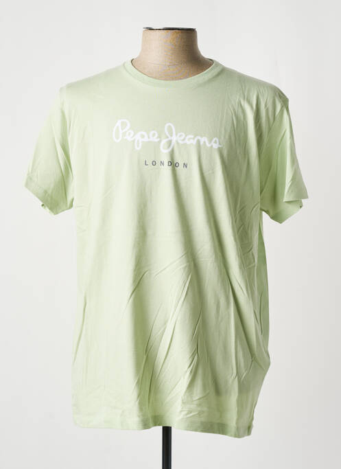 T-shirt vert PEPE JEANS pour homme