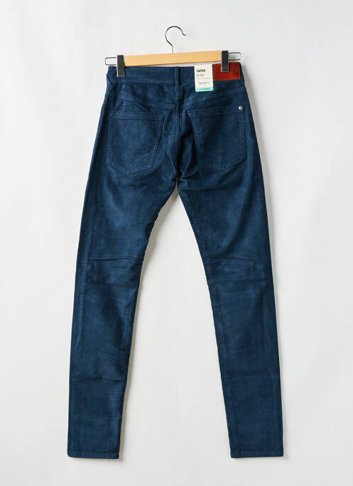 Pantalon slim fermeture zippée sous rabat boutonné bleu PEPE JEANS homme