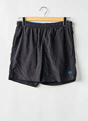 Short de bain noir FRED PERRY pour homme seconde vue