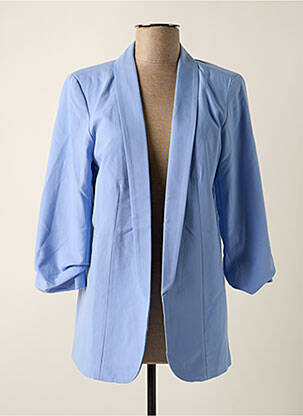 Blazer col châle bleu PIECES femme