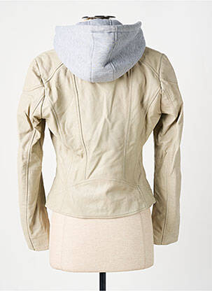 Blouson col col montant beige GIPSY femme