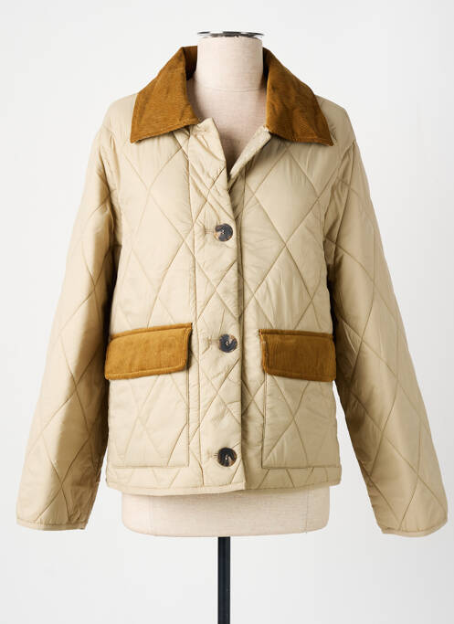 Doudoune poches sans capuche beige ONLY femme