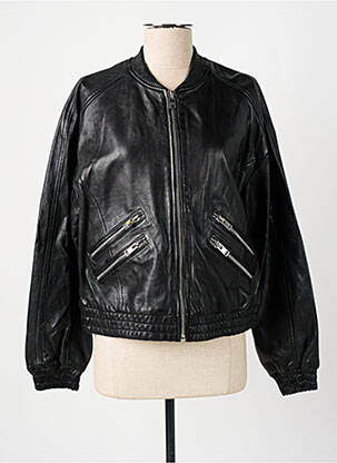 Blouson col col montant noir 2.0 BY MAURITIUS femme