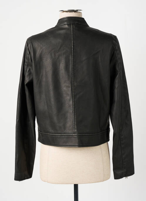 Veste simili cuir noir ONLY pour femme