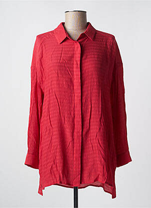 Chemisier tissage crêpe manches longues rouge COMPAÑIA FANTASTICA femme