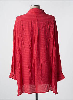 Chemisier tissage crêpe manches longues rouge COMPAÑIA FANTASTICA femme