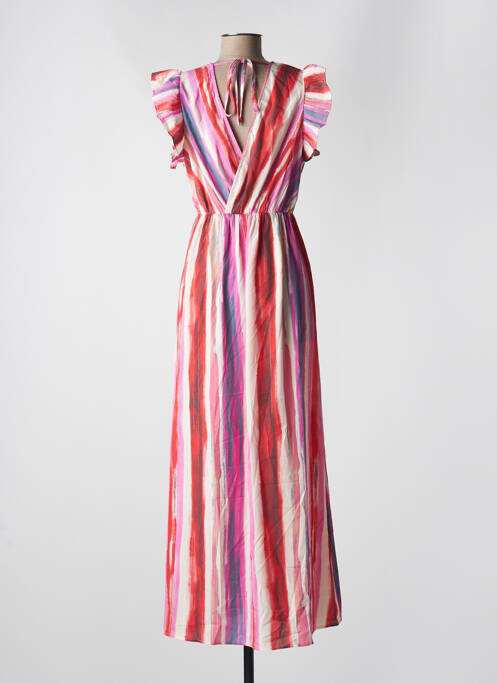 Robe longue rose BY ONE pour femme