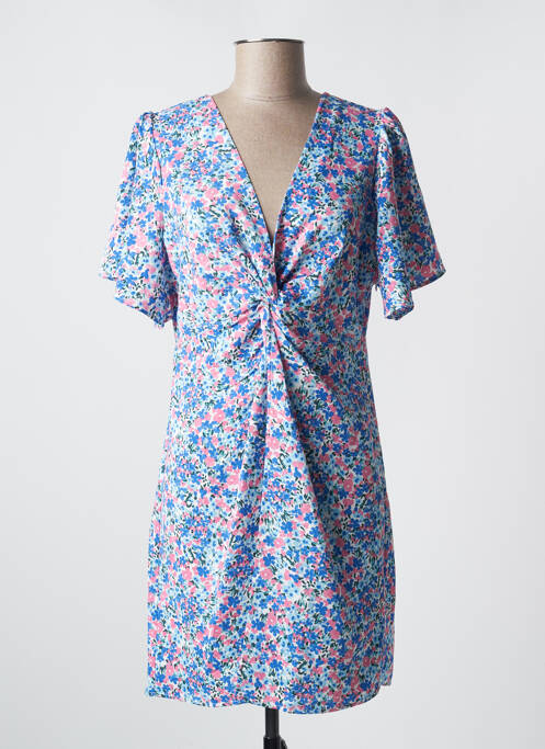 Robe mi-longue bleu GRACIELA pour femme